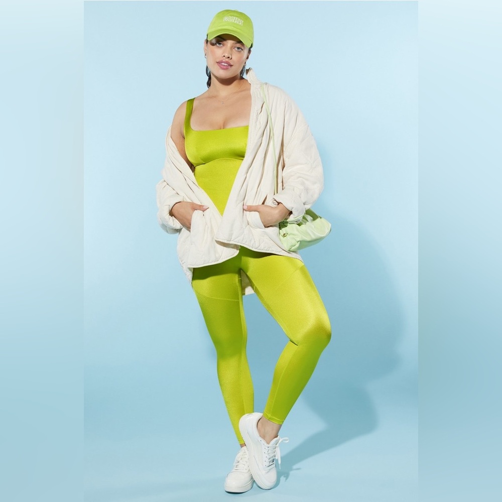 NWT Yitty Headliner Shaping Catsuit in Neon Green Yellow, size XS